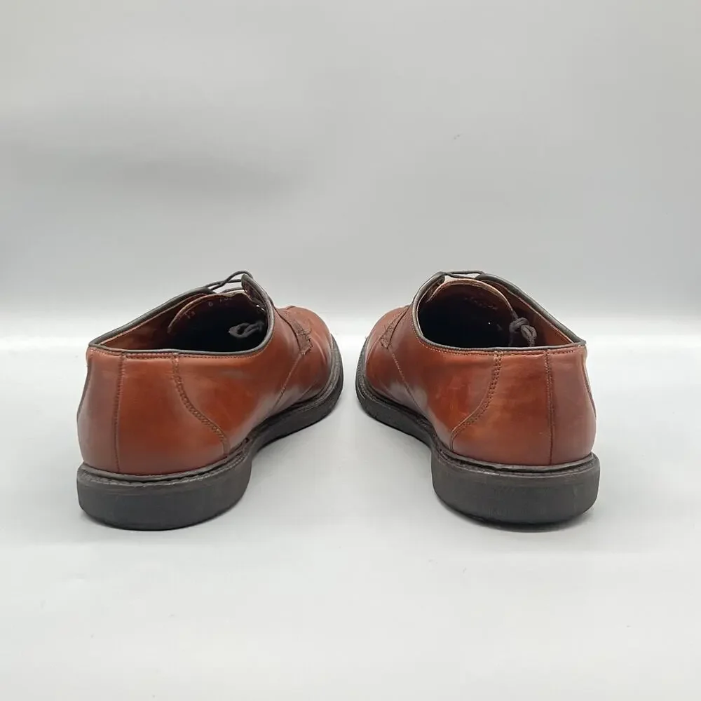 Allen Edmonds Shoes Mens 13 Brown Leather Derby Oxford Dress Apron Split Toe